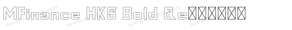 MFinance HKS Bold Re字体转换
